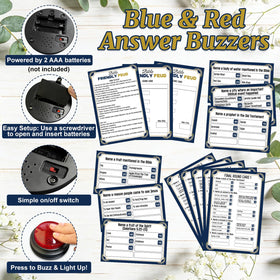 Xminc Christian Bible Feud card-pack setup shines in large groups and church settings.