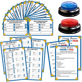 Xminc Family Feud game cards for lively family trivia and bonding.