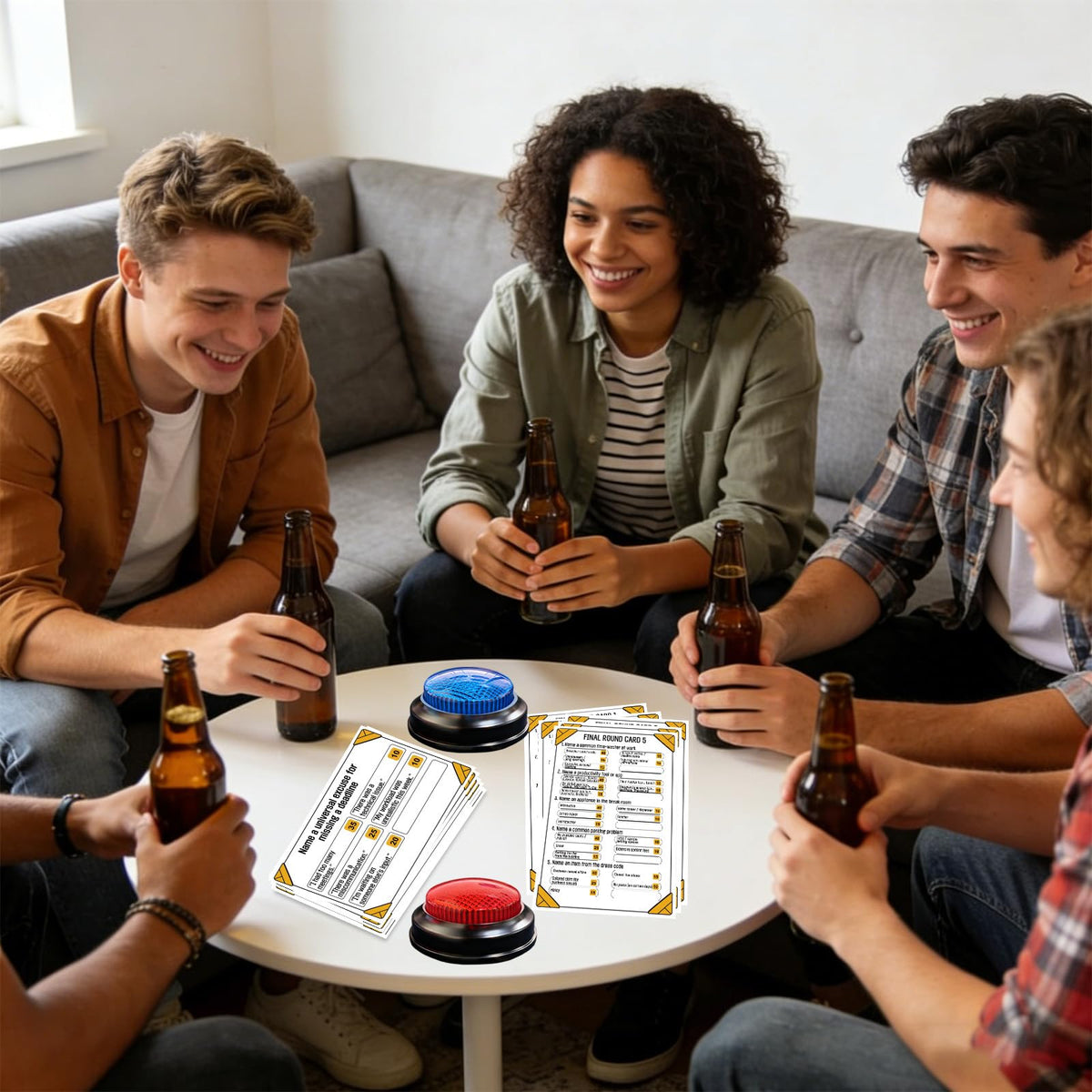 Xminc family-friendly game night scene with inclusive entertainment.