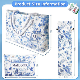 Xmoiqer 3-in-1 bag interior compartments keep tiles organized during play.