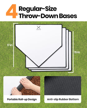 Backyard play with Xmortar Grand Slam set on grass and open space