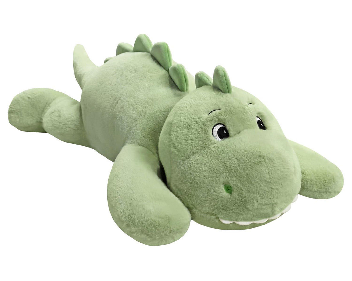 XMV dinosaur weighted plush full view highlights its large size and cuddly form for all ages.