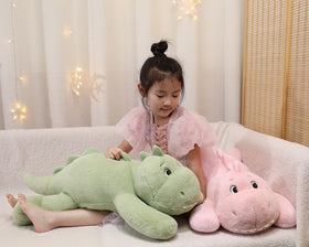 XMV dinosaur weighted plush safe materials with cotton filling and non-toxic beads.