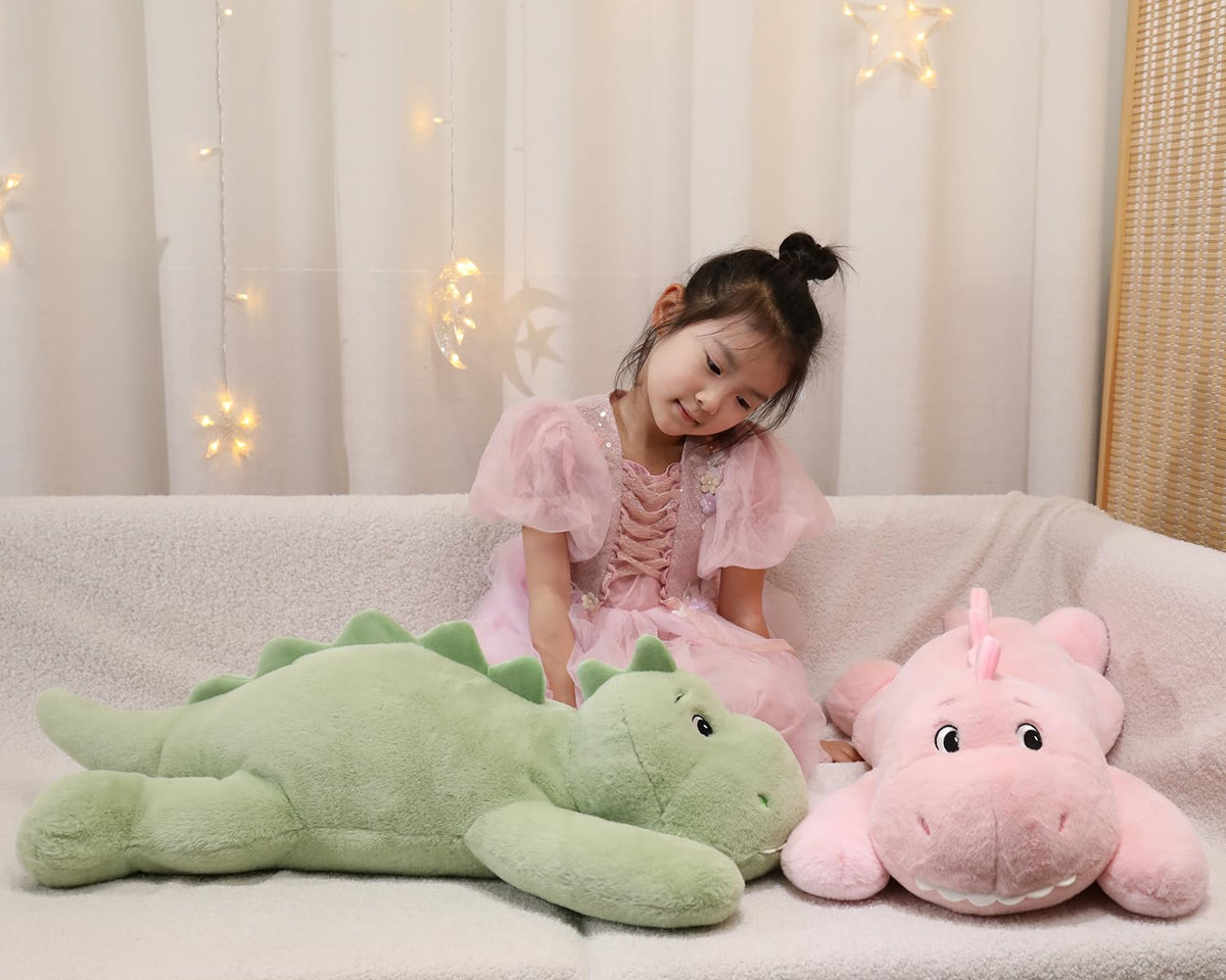 XMV dinosaur weighted plush unboxing recovery guide resting 24 hours to regain shape.