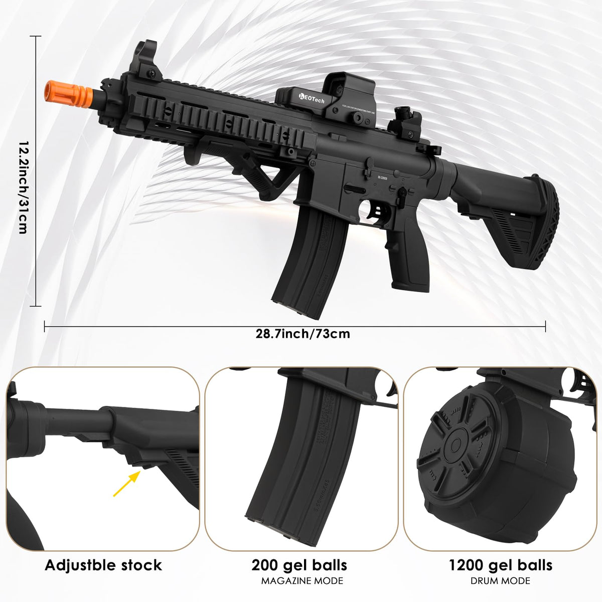 XnseelGQ Gel Toy in full-auto action for rapid play outdoors