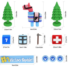 Xoibakoe video game cake toppers victory gestures brighten party dessert scene
