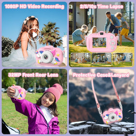 Xoieod Kids Camera 2-inch IPS screen for clear viewing