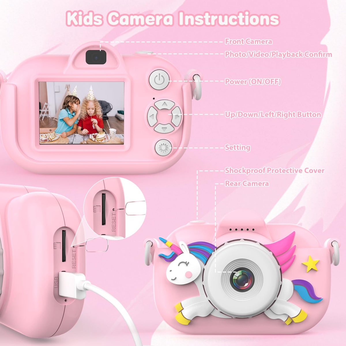 Xoieod Kids Camera drop protection and safe handling