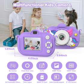 Xoieod Kids Camera selfie mode for quick portraits