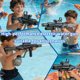 Xouyhzy Electric Water Gun kids playtime at the beach becomes memorable and engaging.