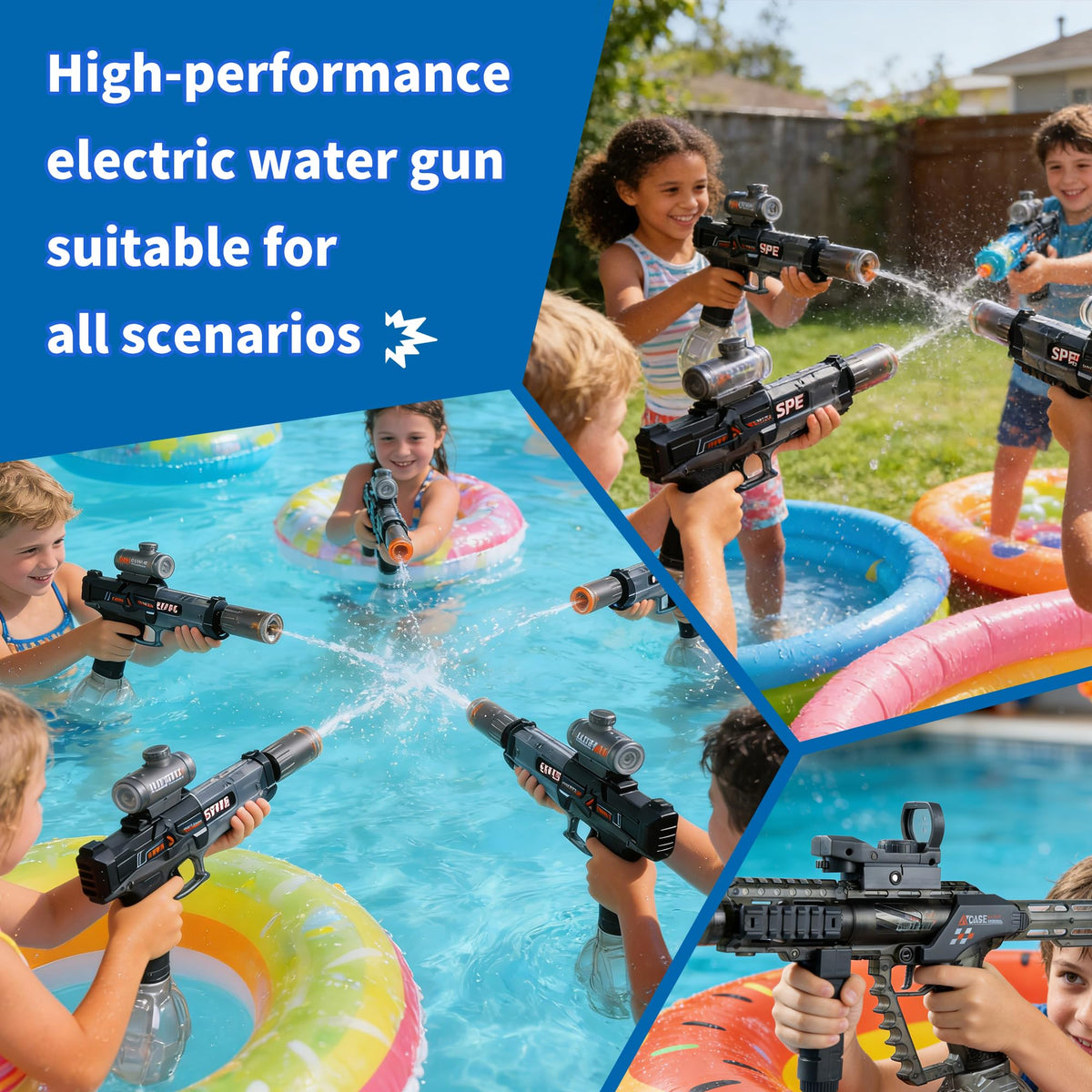 Xouyhzy realistic electric water gun design for both kids and adults
