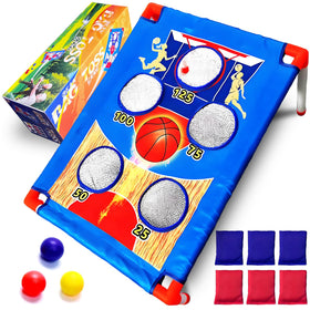 Xoxotoys folding target board enables quick family-game setup
