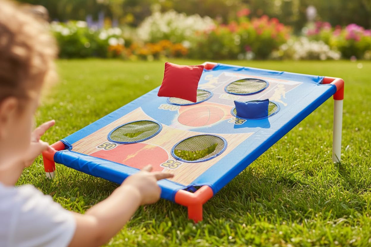 Xoxotoys large 35x24 playing surface supports outdoor play