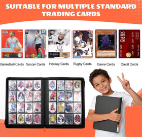 Side-loading pages reduce edge wear while enabling smooth card insertion and removal.