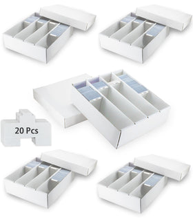 XRACV 4-row box front view showcases sturdy construction for safe card storage.