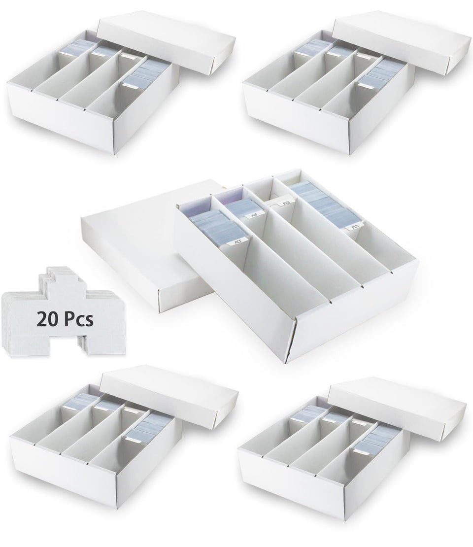 XRACV 4-row box front view showcases sturdy construction for safe card storage.