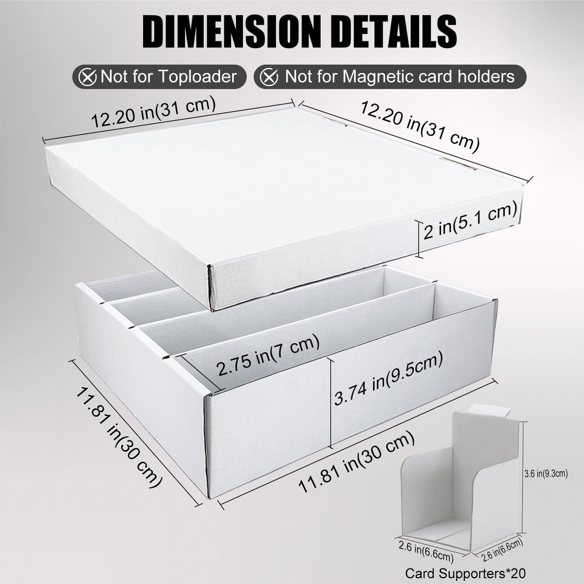 XRACV 4-row box side view highlights compact footprint ideal for shelf organization.