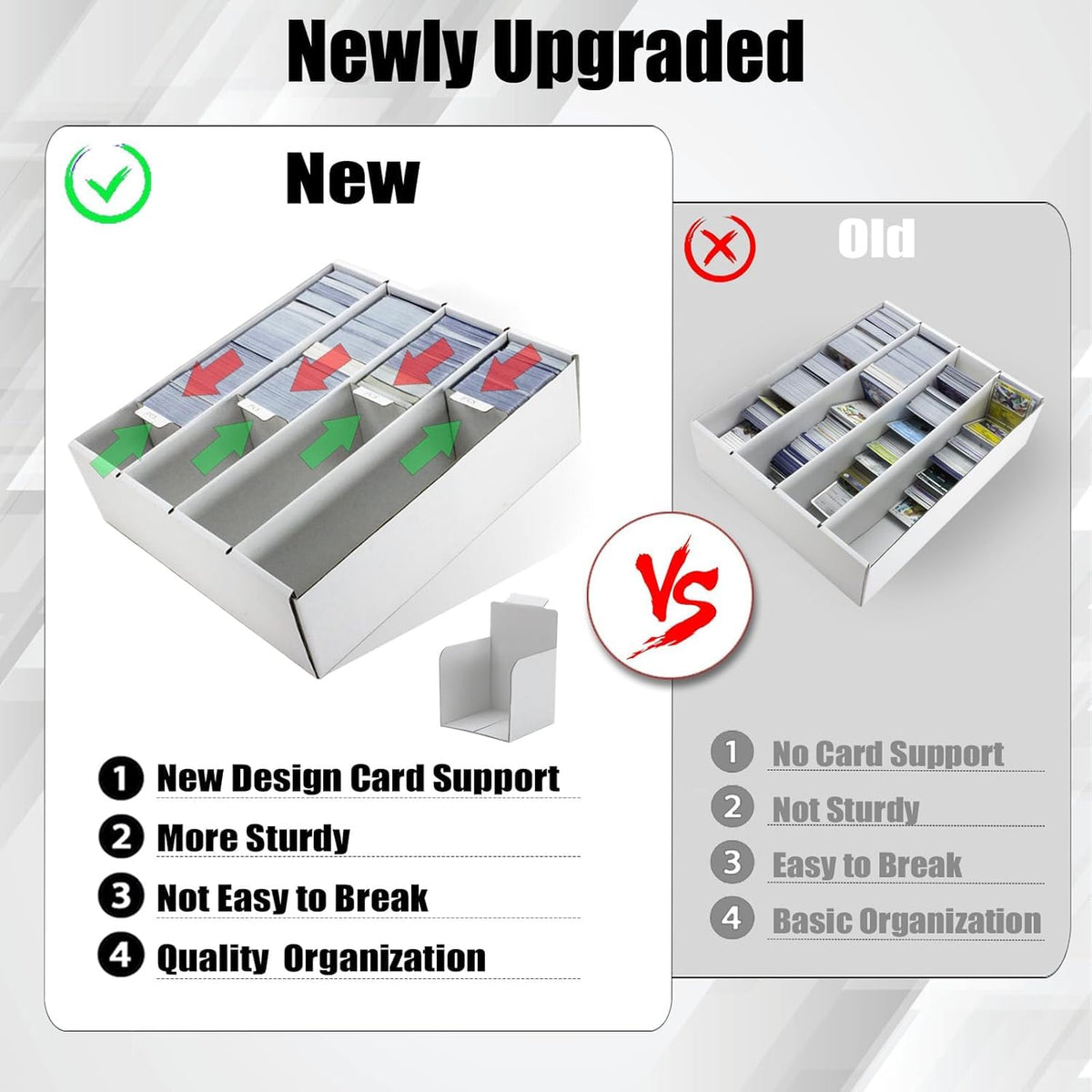 XRACV dividers and supporters layout for tidy separation of cards