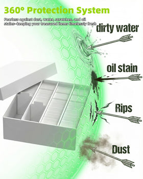 XRACV dust protection storage keeps collections shielded