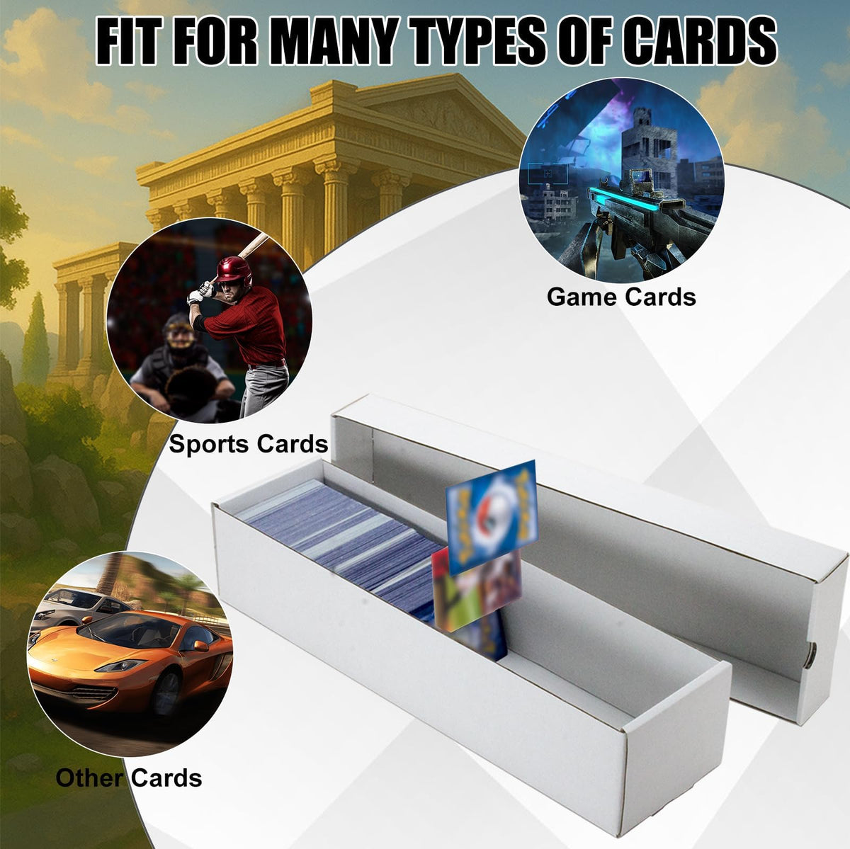 XRACV lift-off lid and perforations enable quick card access