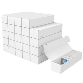 XRACV trading card storage box with reinforced edges for bulk card protection.