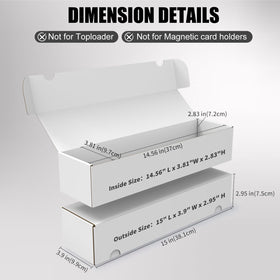 XRACV durable corrugated box protects cards from dust and bending