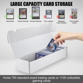 XRACV full-capacity box holds about 1100 standard cards for bulk storage