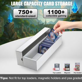 XRACV white corrugated storage box shields cards from dust during storage