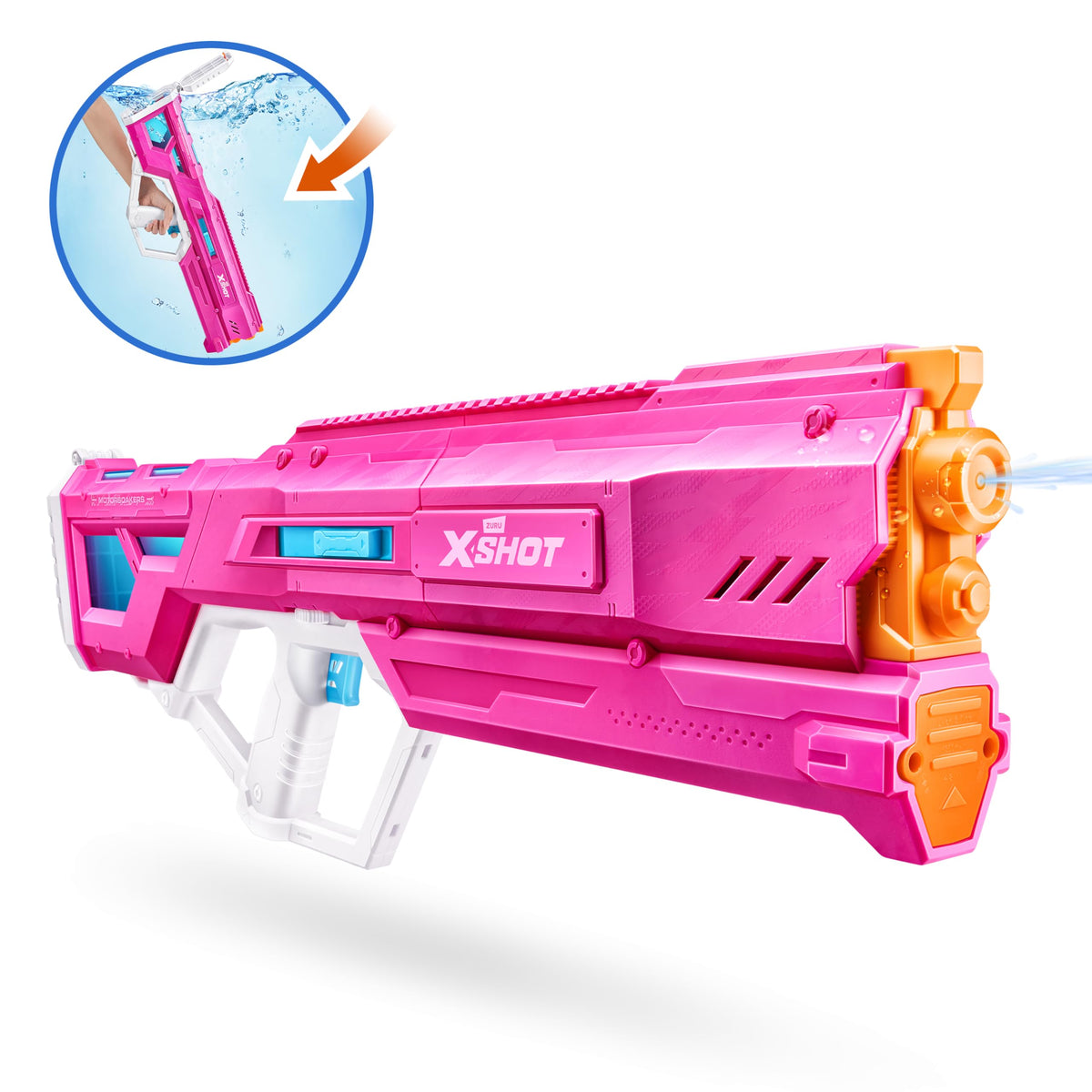 Fast-fill 1-second refill keeps you in the action longer.