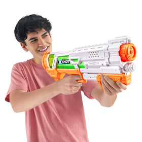 XSHOT Micro Water Blaster compact tank shows portable power for quick bursts.