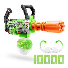 XSHOT Hyper Gel Gatling Blaster side view ready for outdoor battles.