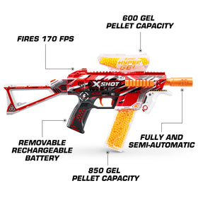 XSHOT Hyper Gel Trace Fire fully automatic mode for hands free blasting