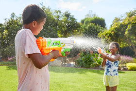 XSHOT two micro water blasters in pack provide versatile play.