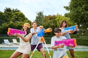 Blasts water up to 29 feet for distance drenches.