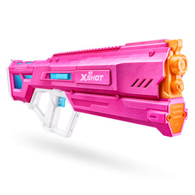 Rechargeable battery powers the XSHOT Hydra Pulse for lasting play.