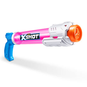 XSHOT pump-action shot shows reliable range during outdoor water battles.
