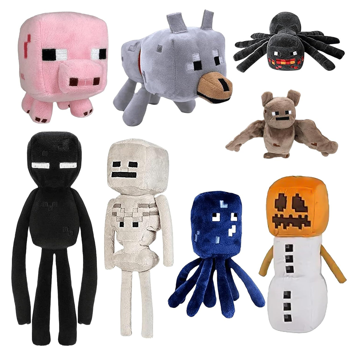 XSLWAN Snow Golem Plush with soft crystal fabric, ideal for cozy playtime.