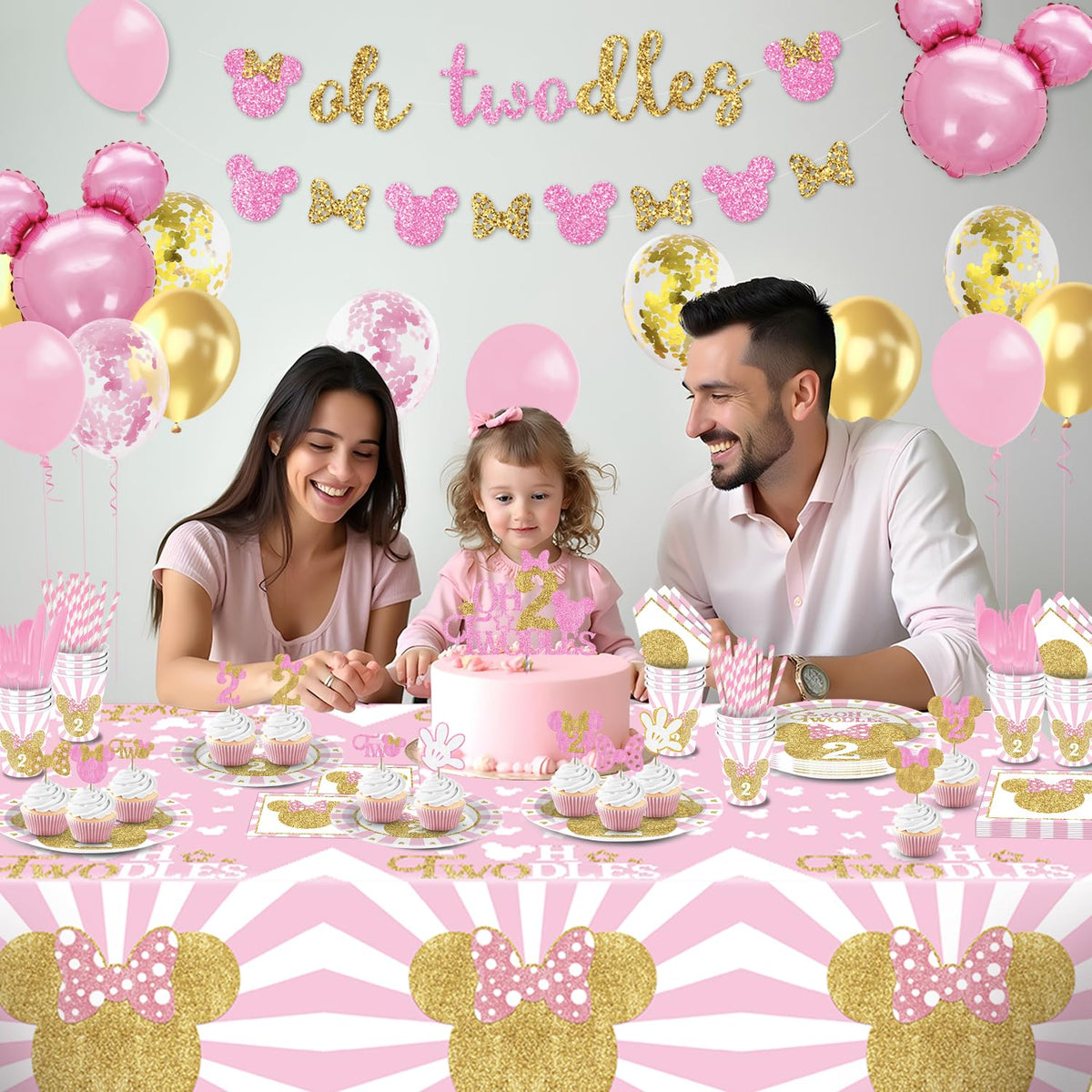 XSOOH Oh Twodles balloons add buoyant color to the party space