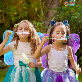 Xtinmee green fairy wings set for vibrant pretend play