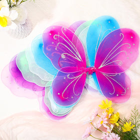 Xtinmee purple fairy wings set for magical role play