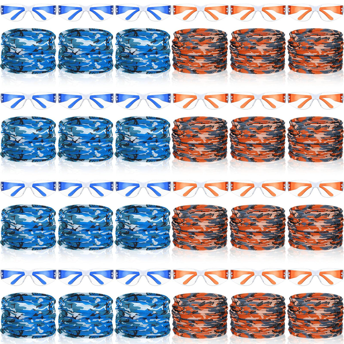 Xtinmee gun glasses in blue and red for quick team identification during play