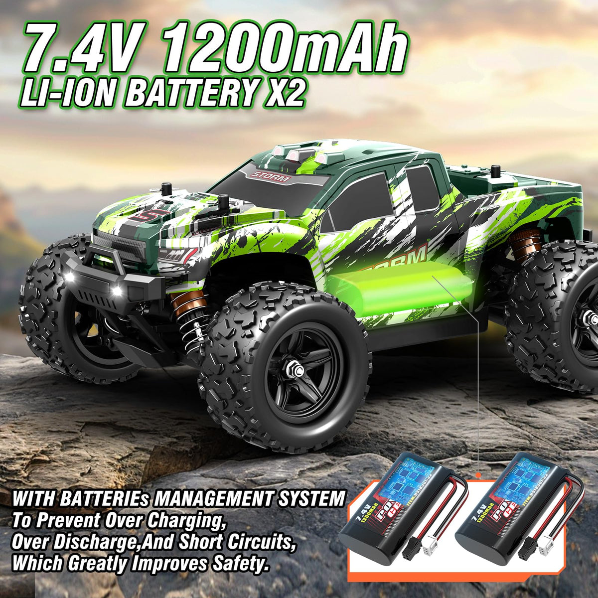 X-TMAGA HS18-05 side view, compact 4x4 design ideal for beginners.