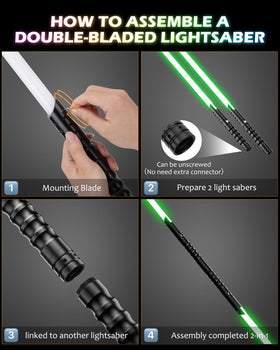 X-TREXSABER matte finish metal hilt provides secure grip