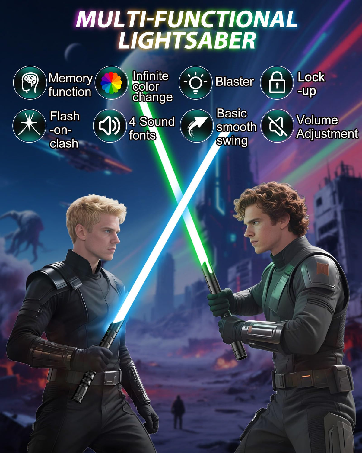 X-TREXSABER RGB LED effects enhance cosplay visuals