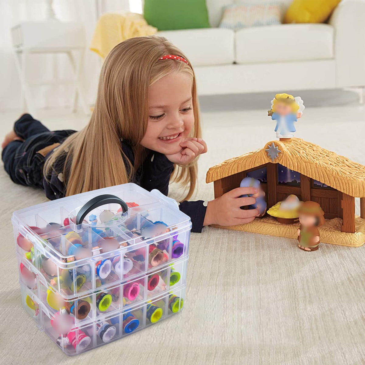 Compact storage solution ideal for shelves and desks