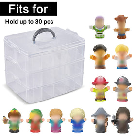 Detachable three-layer design for Elsa figures storage