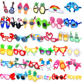 Xuhal Luau sunglasses pineapple focus for tropical parties and standout photos