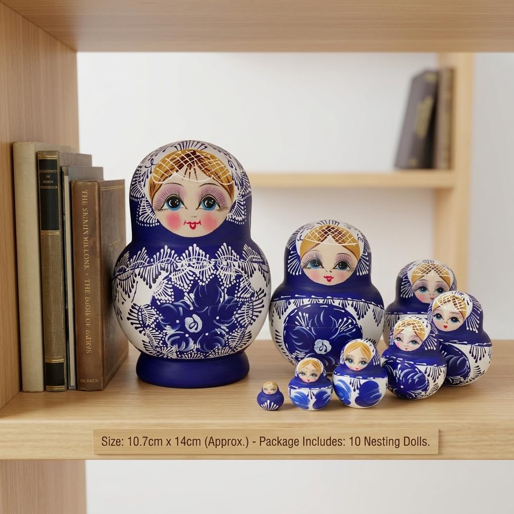XUJIQI nesting dolls open to reveal smaller companions with delightful surprises.
