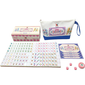 XuMoZC American Mahjong tiles in rose-red face for elegant game nights