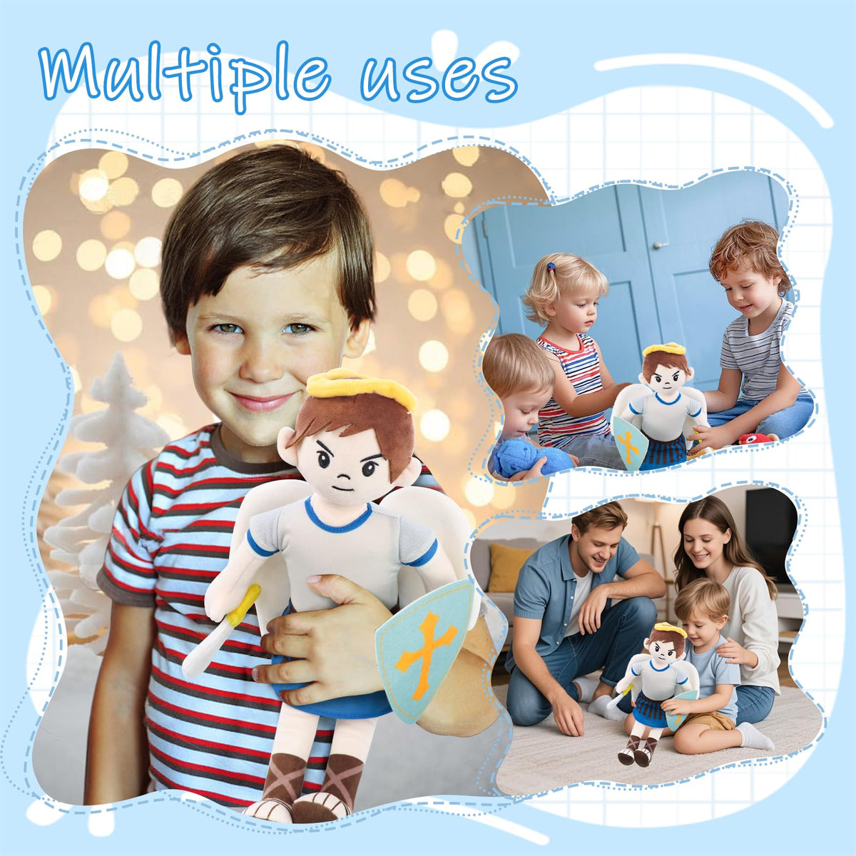 Xunboo Saint Michael Christmas Easter decor, versatile religious ornament.